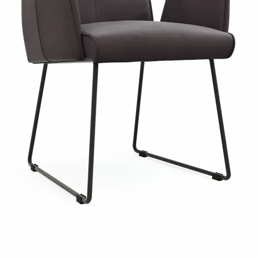 Armlehnstuhl Dinner - Stoff, Mocca