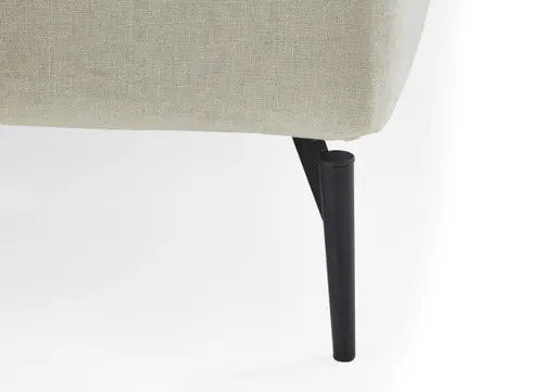 Polsterbett - Liegefläche ca. 180x200 cm, Stoff, Natur