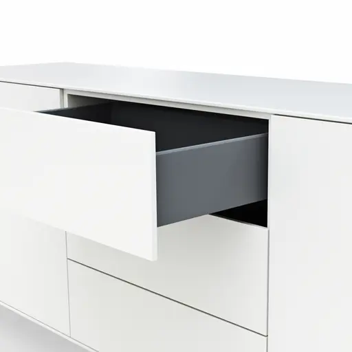 Sideboard Edge - Lack, Weiß