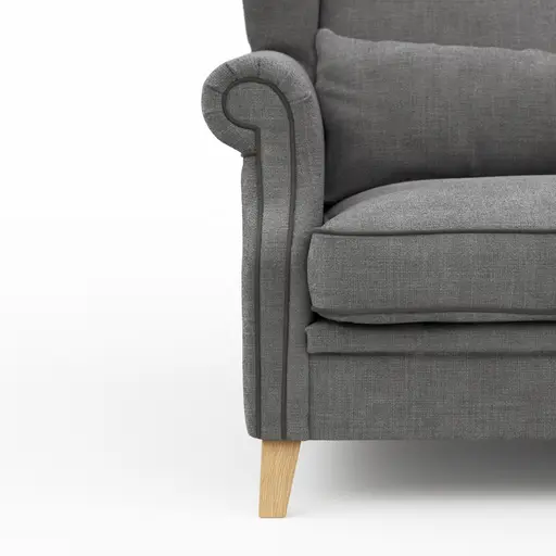 Sessel Mapleton - Stoff, Anthrazit