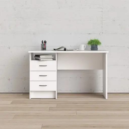 Schreibtisch - LB ca. 120x48 cm, Weiß