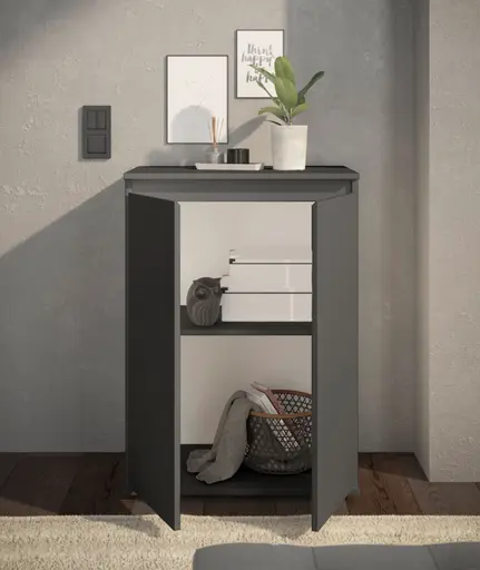 Kommode - B ca. 60 cm, Anthrazit