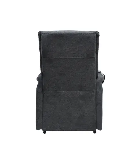 TV-Sessel MAILO - Aufstehhilfe, Relaxfunktion, Kopfteilverstellung, Stoff, Dunkelgrau