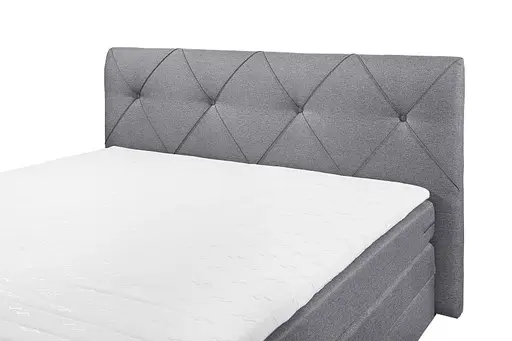 Boxspringbett- Liegefläche ca. 180x200 cm, Stoff Anthrazit