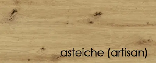 Esstisch - LB ca. 200x100 cm, Asteiche, Schwarz