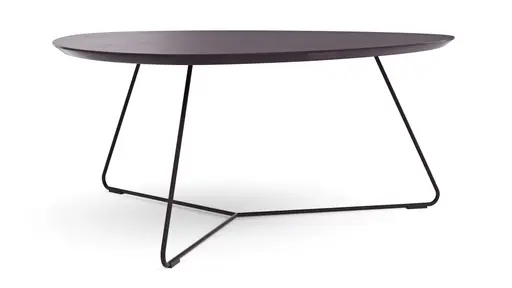 Couchtisch Fano - LBH ca. 96x86x38 cm, Fenix, Aubergine
