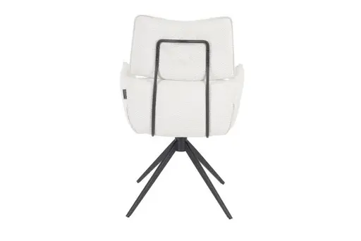 Armlehnstuhl MARGIT - drehbar, Stoff, Silberfarben