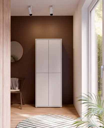 Schuhschrank FAID- B ca. 75 cm, Hellgrau