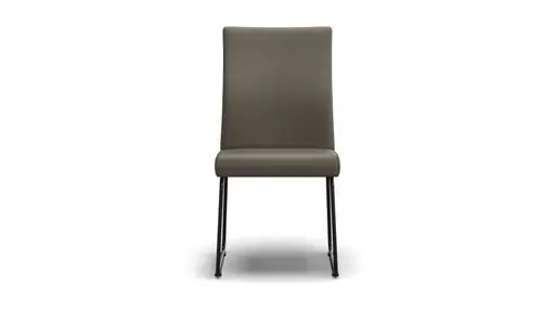 Polsterstuhl Carmelo - Leder, Olive