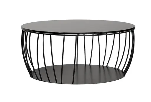 Couchtisch Pavia - Durchmesser ca. 80 cm, Parsolglas