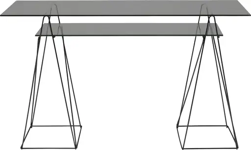 Schreibtisch - LB ca. 130x65 cm, Schwarz