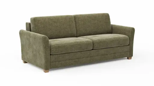 Sofa Lakeville 1 - 2-Sitzer inkl. Schlaffunktion, Stoff, Grün