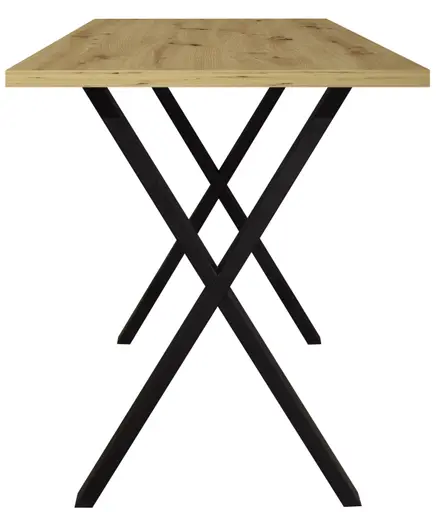 Bartresentisch - LB ca. 140x90 cm, Asteiche, Schwarz