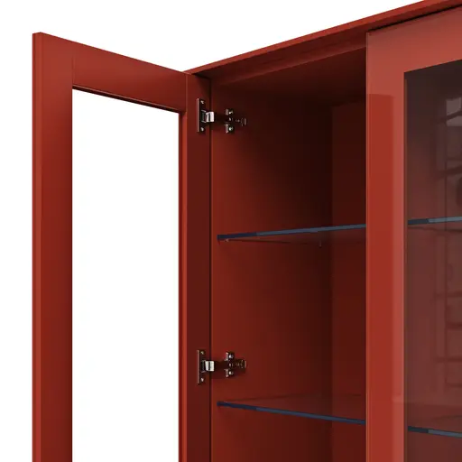 Vitrine Parano - Lack, Rot
