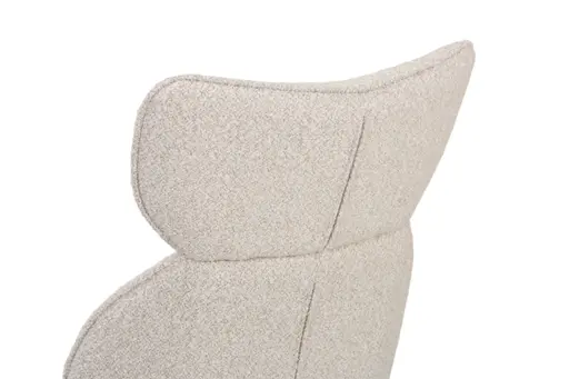 Stuhl MIRNA - drehbar, Stoff, Beige