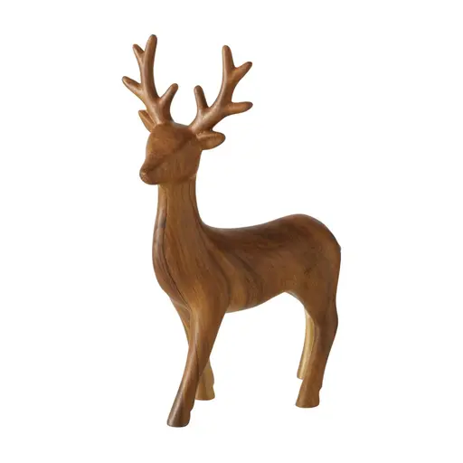 Deko-Hirsch, LBH ca. 17x9x22,5 cm, Braun
