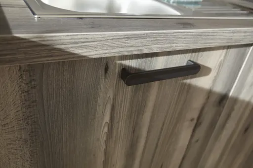 Küchenzeile 50.100 GL 1 521, Lavaschwarz