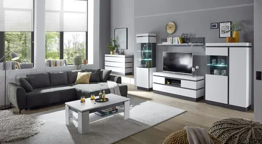 Ecksofa JACEK - 3-Sitzer, Ecke rechts inkl. Schlaffunktion mit Bettkasten, Stoff, Grün