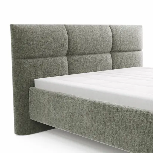 Bettgestell Carmen - Liegefläche ca. 180x200cm, Stoff, Moos