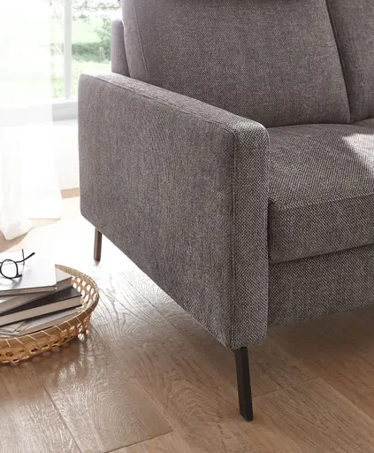 Sofa - 3-Sitzer, Stoff, Braun