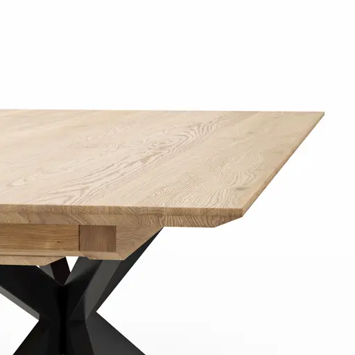 Esstisch Talara Lola - ausziehbar, LB ca. 240x100cm, Wildeiche Bianco