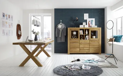 Esstisch - LB ca. 240x100 cm, Eiche massiv geölt