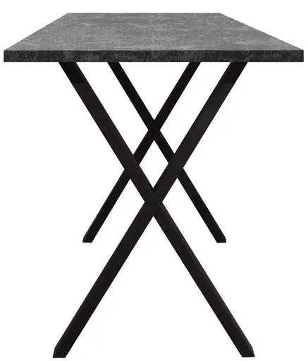Bartresentisch - LB ca. 140x90 cm, Graphit, Schwarz
