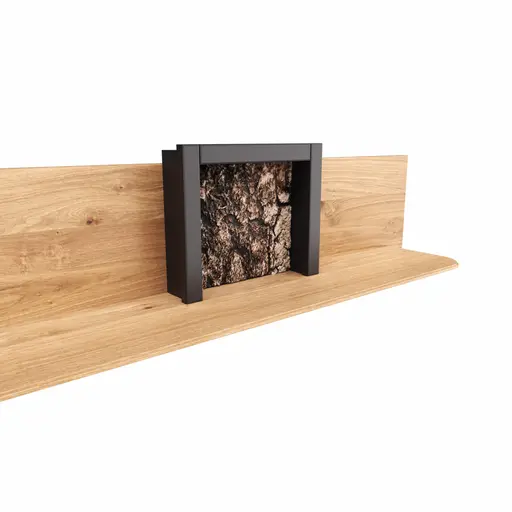 Wohnwand Vigo - Wildeiche massiv, Natur geölt