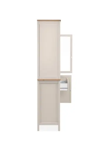 Buffetaufsatz- B ca. 119 cm, Champagner, Eiche Dekor