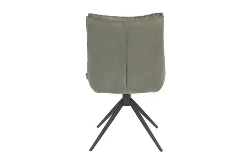 Stuhl MANDY - drehbar, Stoff, Grün