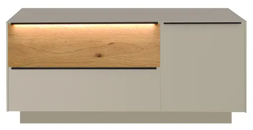 Unterschrank - mit Beleuchtung, B ca. 110 cm, Kaschmir, Eiche massiv