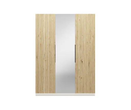 Drehtürenschrank- B ca. 150 cm, Kaschmir, Matt, Eiche, Massiv, Geölt