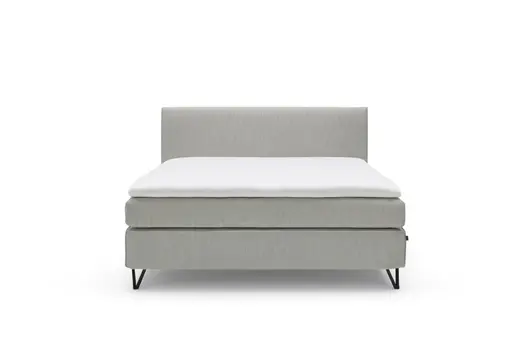 Polsterbett - Liegefläche ca. 180x200 cm, Stoff, Grau