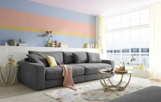 Big Sofa JOVIN - Stoff, Grau