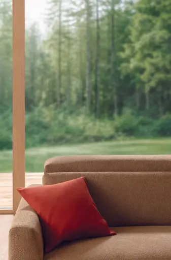 Sofa Braska - 1,75-Sitzer mit Longchair rechts, inkl. Relaxfunktion (motorisch) und Kopfstütze verstellbar, Stoff, Rauchbraun