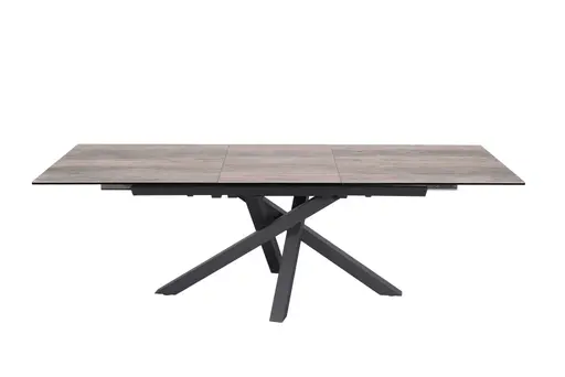 Esstisch MIKKEL - ausziehbar, LB ca. 180x95 cm, Glaskeramik, Braun