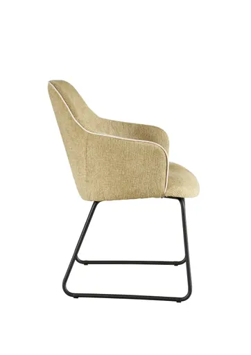 Armlehnstuhl - Stoff, Pistaziengrün