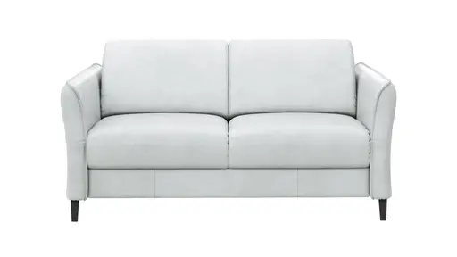 Sofa Mendoza - 2-Sitzer, Armlehne verstellbar, Leder, Eisblau