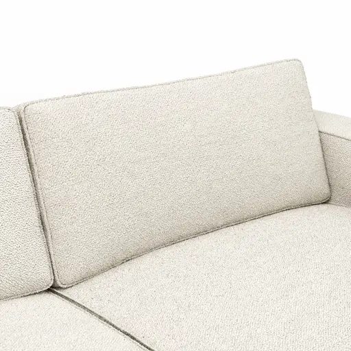 Sofa Lilaia - 1,5-Sitzer XL Tief mit 1,5-Sitzer XL, Stoff, Creme