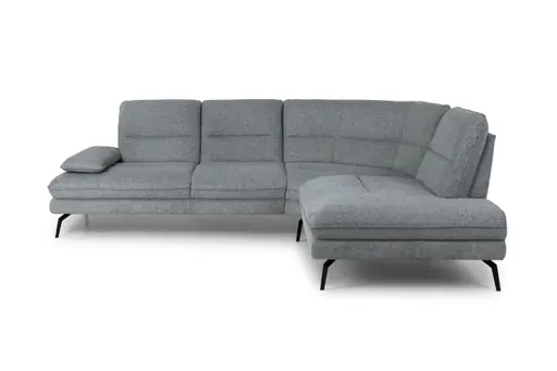 Ecksofa - 2,5-Sitzer mit Ecke rechts, Stoff, Zink