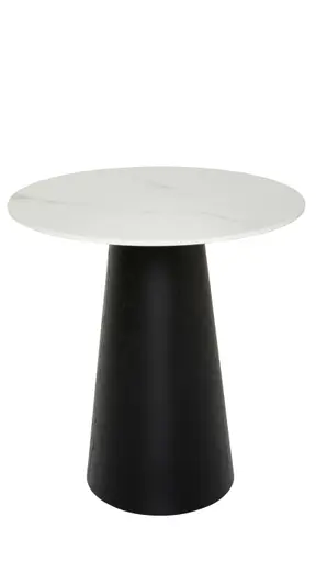 Beistelltisch Cono - DH ca. 40x45 cm, Keramik, Weiß