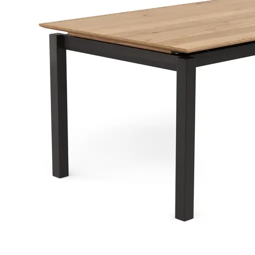 Esstisch Rushmore - ausziehbar, LB ca. 180x100 cm, Eiche massiv, natur geölt