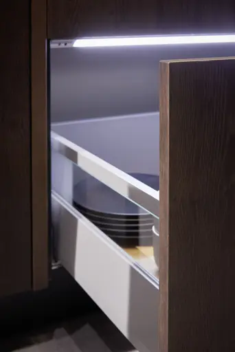 Inselküche 57.150 CO 6 521, Asteiche Maron gebürstet