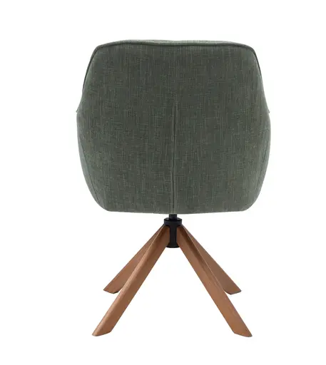 Armlehnstuhl - drehbar, Stoff, Waldgrün
