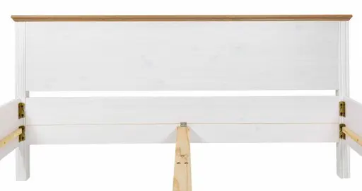 Bettgestell - Liegefläche ca. 140x200 cm, Weiß, Oak Colori