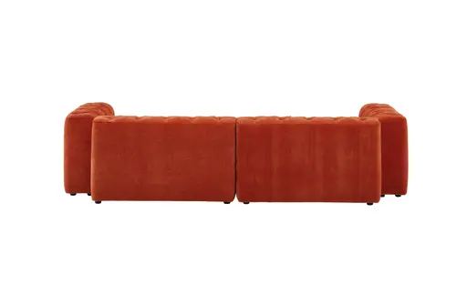Sofa - 2-Sitzer, Stoff, Orange