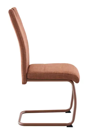 Freischwinger - Stoff, Kupfer