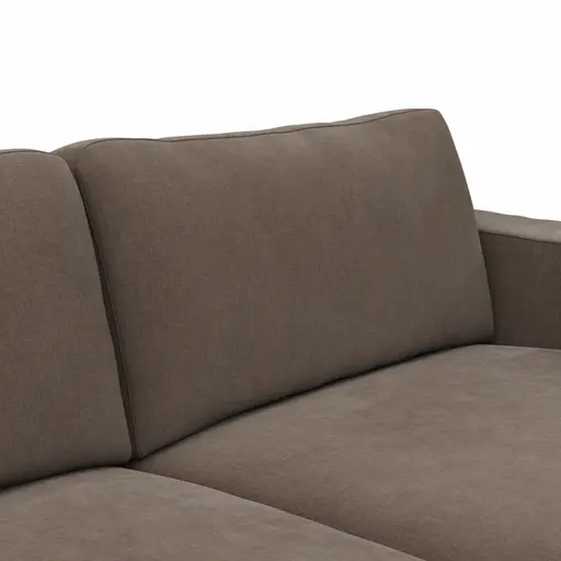 Megasofa Juni Lounge - B ca. 252 cm, Stoff, Mocca