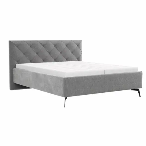 Bettgestell Carmen - Liegefläche ca. 180x200cm, Stoff, Dunkelgrau