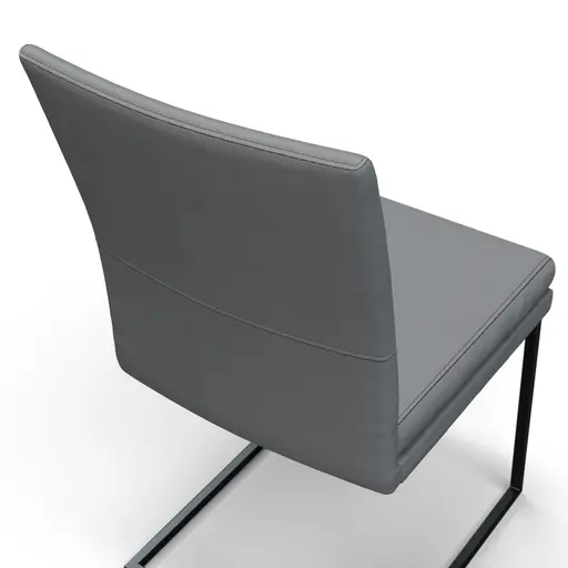 Freischwinger Saragossa - Leder, Anthrazit